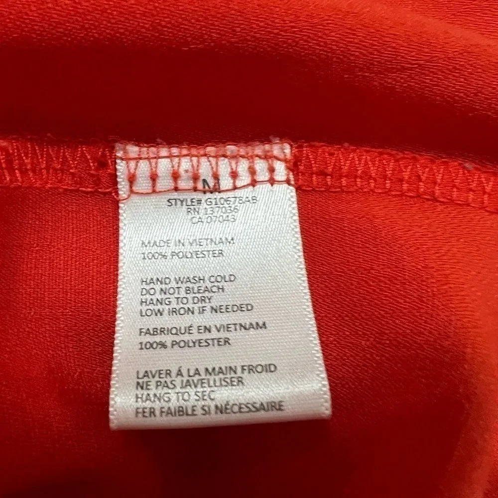 Anthropologie Paper Crane red / coral medium halter Layered Tank